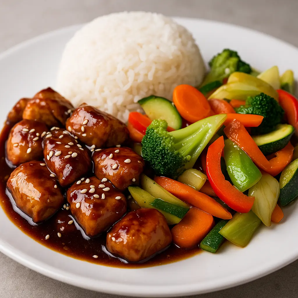 Menú ejecutivo en Manta plato del día opciones variadas