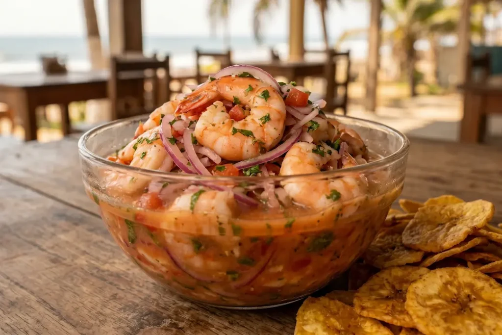 Ceviche con receta tradicional de Manta Ecuador