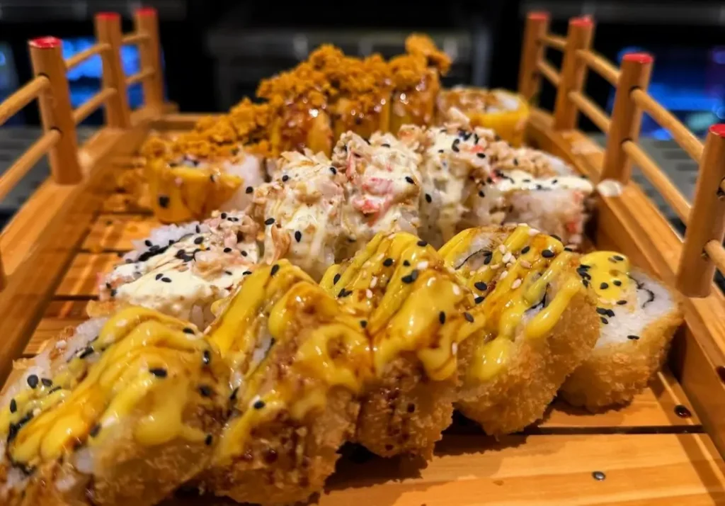 sushi en un restaurante de Manta Ecuador